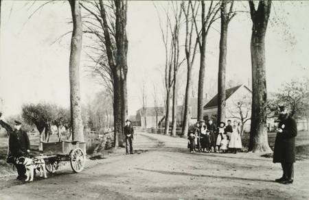 Dubbelsteijnlaan bij de Rechte Zandweg omstreeks 1905