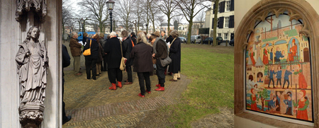 St. Sura beeld in Den Bosch / Sint Sura kapel / St Sura wandschildering Grote Kerk Dordrecht