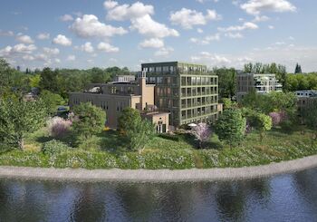 Artist impression van het woningbouwproject Stroom